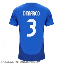 Moški Italija Federico Dimarco #3 Replika nogometni dresi Domači EP 2024 Kratek Rokav