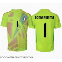 Moški Italija Gianluigi Donnarumma #1 Vratar Replika nogometni dresi Domači EP 2024 Kratek Rokav