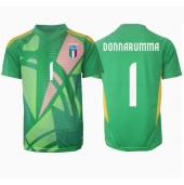 Moški Italija Gianluigi Donnarumma #1 Vratar Replika nogometni dresi Gostujoči EP 2024 Kratek Rokav