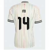 Moški Japonska Junya Ito #14 Replika nogometni dresi Gostujoči SP 2026 Kratek Rokav