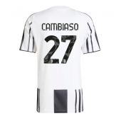 Moški Juventus Andrea Cambiaso #27 Replika nogometni dresi Domači 2025-26 Kratek Rokav