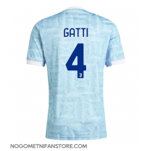 Moški Juventus Federico Gatti #4 Replika nogometni dresi Gostujoči 2025-26 Kratek Rokav
