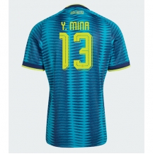 Moški Kolumbija Yerry Mina #13 Replika nogometni dresi Gostujoči SP 2026 Kratek Rokav