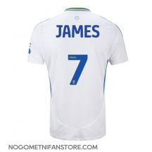 Moški Leeds United Daniel James #7 Replika nogometni dresi Domači 2024-25 Kratek Rokav