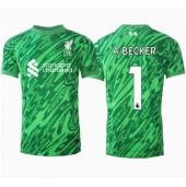 Moški Liverpool Alisson Becker #1 Vratar Replika nogometni dresi Gostujoči 2024-25 Kratek Rokav