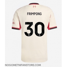 Moški Liverpool Jeremie Frimpong #30 Replika nogometni dresi Gostujoči 2025-26 Kratek Rokav
