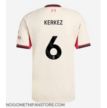 Moški Liverpool Milos Kerkez #6 Replika nogometni dresi Gostujoči 2025-26 Kratek Rokav