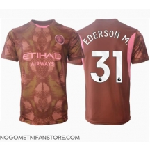 Moški Manchester City Ederson Moraes #31 Vratar Replika nogometni dresi Domači 2024-25 Kratek Rokav