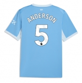 Moški Manchester City Elliot Anderson #5 Replika nogometni dresi Domači 2026-27 Kratek Rokav