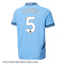 Moški Manchester City John Stones #5 Replika nogometni dresi Domači 2024-25 Kratek Rokav