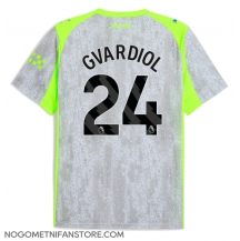 Moški Manchester City Josko Gvardiol #24 Replika nogometni dresi Tretji 2025-26 Kratek Rokav