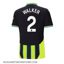Moški Manchester City Kyle Walker #2 Replika nogometni dresi Gostujoči 2024-25 Kratek Rokav