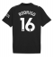 Moški Manchester City Rodri Hernandez #16 Replika nogometni dresi Gostujoči 2025-26 Kratek Rokav