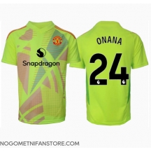 Moški Manchester United Andre Onana #24 Vratar Replika nogometni dresi Gostujoči 2024-25 Kratek Rokav