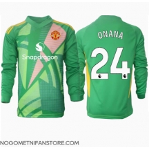 Moški Manchester United Andre Onana #24 Vratar Replika nogometni dresi Tretji 2024-25 Dolgi Rokav