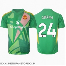 Moški Manchester United Andre Onana #24 Vratar Replika nogometni dresi Tretji 2024-25 Kratek Rokav