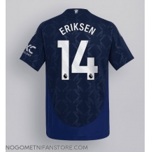 Moški Manchester United Christian Eriksen #14 Replika nogometni dresi Gostujoči 2024-25 Kratek Rokav