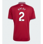 Moški Manchester United Diogo Dalot #2 Replika nogometni dresi Domači 2026-27 Kratek Rokav