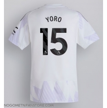 Moški Manchester United Leny Yoro #15 Replika nogometni dresi Gostujoči 2025-26 Kratek Rokav