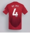 Moški Manchester United Matthijs de Ligt #4 Replika nogometni dresi Domači 2024-25 Kratek Rokav