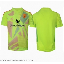 Moški Manchester United Vratar Replika nogometni dresi Gostujoči 2024-25 Kratek Rokav