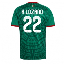 Moški Mehika Hirving Lozano #22 Replika nogometni dresi Domači SP 2026 Kratek Rokav