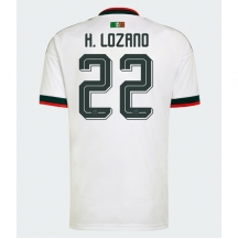 Moški Mehika Hirving Lozano #22 Replika nogometni dresi Gostujoči SP 2026 Kratek Rokav
