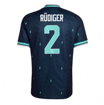 Moški Nemčija Antonio Rudiger #2 Replika nogometni dresi Gostujoči SP 2026 Kratek Rokav