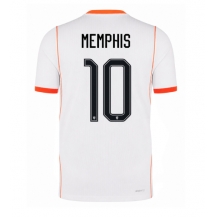 Moški Nizozemska Memphis Depay #10 Replika nogometni dresi Gostujoči SP 2026 Kratek Rokav