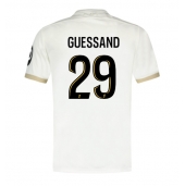 Moški OGC Nice Evann Guessand #29 Replika nogometni dresi Gostujoči 2024-25 Kratek Rokav