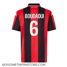Moški OGC Nice Hicham Boudaoui #6 Replika nogometni dresi Domači 2025-26 Kratek Rokav