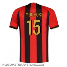 Moški OGC Nice Youssoufa Moukoko #15 Replika nogometni dresi Domači 2024-25 Kratek Rokav