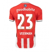 Moški PSV Eindhoven Joey Veerman #23 Replika nogometni dresi Domači 2024-25 Kratek Rokav