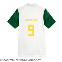 Moški Palmeiras Vitor Roque #9 Replika nogometni dresi Gostujoči 2025-26 Kratek Rokav