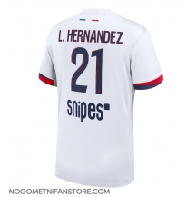 Moški Paris Saint-Germain Lucas Hernandez #21 Replika nogometni dresi Gostujoči 2025-26 Kratek Rokav