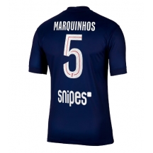 Moški Paris Saint-Germain Marquinhos #5 Replika nogometni dresi Domači 2025-26 Kratek Rokav