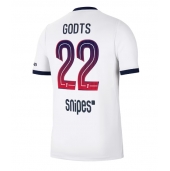Moški Paris Saint-Germain Mika Godts #22 Replika nogometni dresi Gostujoči 2026-27 Kratek Rokav