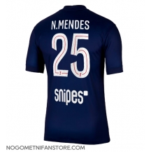 Moški Paris Saint-Germain Nuno Mendes #25 Replika nogometni dresi Domači 2025-26 Kratek Rokav
