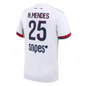 Moški Paris Saint-Germain Nuno Mendes #25 Replika nogometni dresi Gostujoči 2025-26 Kratek Rokav