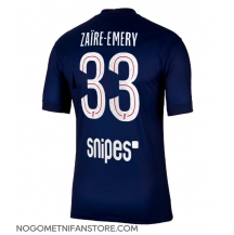 Moški Paris Saint-Germain Warren Zaire-Emery #33 Replika nogometni dresi Domači 2025-26 Kratek Rokav