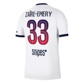 Moški Paris Saint-Germain Warren Zaire-Emery #33 Replika nogometni dresi Gostujoči 2026-27 Kratek Rokav