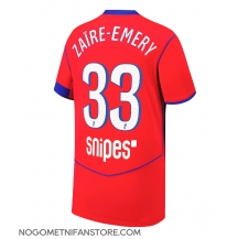 Moški Paris Saint-Germain Warren Zaire-Emery #33 Replika nogometni dresi Tretji 2025-26 Kratek Rokav