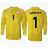 Moški Poljska Wojciech Szczesny #1 Vratar Replika nogometni dresi Domači EP 2024 Dolgi Rokav