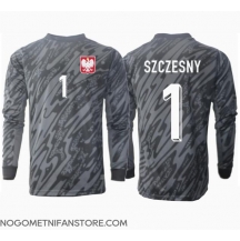 Moški Poljska Wojciech Szczesny #1 Vratar Replika nogometni dresi Gostujoči EP 2024 Dolgi Rokav