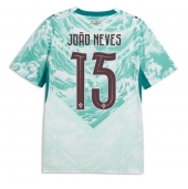Moški Portugalska Joao Neves #15 Replika nogometni dresi Gostujoči SP 2026 Kratek Rokav