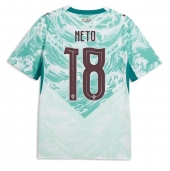 Moški Portugalska Pedro Neto #18 Replika nogometni dresi Gostujoči SP 2026 Kratek Rokav