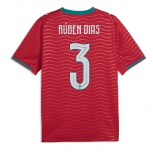Moški Portugalska Ruben Dias #3 Replika nogometni dresi Domači SP 2026 Kratek Rokav