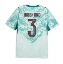 Moški Portugalska Ruben Dias #3 Replika nogometni dresi Gostujoči SP 2026 Kratek Rokav