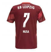 Moški RB Leipzig Antonio Nusa #7 Replika nogometni dresi Gostujoči 2024-25 Kratek Rokav