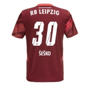 Moški RB Leipzig Benjamin Sesko #30 Replika nogometni dresi Gostujoči 2024-25 Kratek Rokav